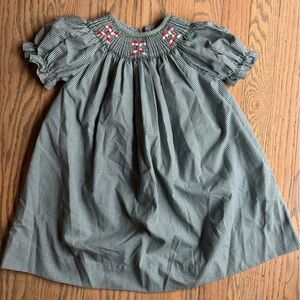 Smocked Candycane Christmas toddler dress 24m/2t